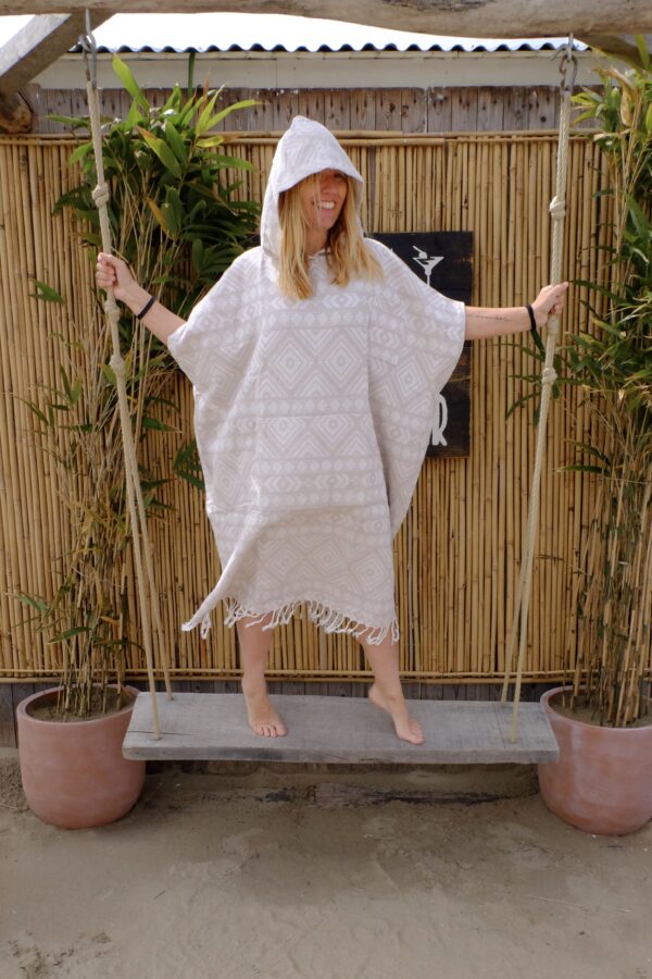 Poncho Vento - Kelim Beige